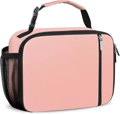 Vista 12 de esouler Lonchera Infantil Bolsa de Almuerzo Aislada para Niños y Niñas Resistente Lonchera para Escuela con Soporte para Botella de Agua - Azul