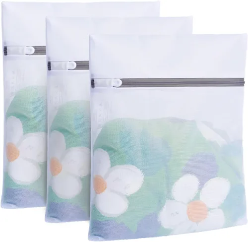 Vista 16 de BAGAIL Bolsas de lavandería de malla para ropa interior íntima y delicada, juego de 7 piezas (1XL, 2L, 2M, 2 bolsas para sujetadores)