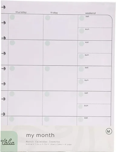 Vista 13 de Talia Recambios de cuaderno con disco (kit de accesorios (divisores en colores pastel), junior (5.5 x 8.5 pulgadas)) Kit de accesorios