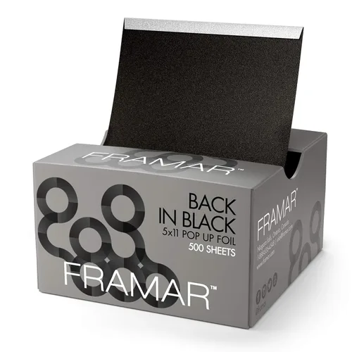 Framar Láminas de Cabello Negras para Resaltar - Láminas de Cabello Emergentes, Láminas de Resaltado para Cabello, Hojas de Papel de Aluminio,