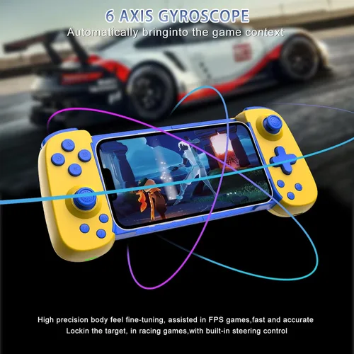 Vista 4 de Wireless Controller for iPhoneAndroidPCiPadTabletAppl Arcade MFi GamesSwitchPS4PS5, Support Streaming on PSXboxPC Console, Cloud Gaming Gamepad
