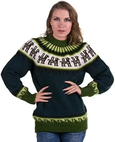 Gamboa Alpaca Sweaters Women Fair Isle Sweater Women's Alpaca Sweater Ladies Sweaters for Winter