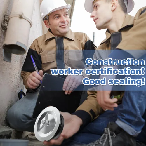 Vista 6 de Dreyoo Tapón mecánico de pinza de extremo de tubería de 5 pulgadas, cubierta de tubo de drenaje de acero con tornillo galvanizado y tuerca de ala