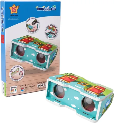 Kit de binoculares STEM DIY - Construye y explora óptica, astronomía