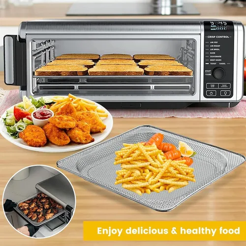 Vista 4 de Bandeja de repuesto para freidora de aire para horno de encimera digital Ninja Foodi SP101, placa de freidora de aire, accesorios de repuestos
