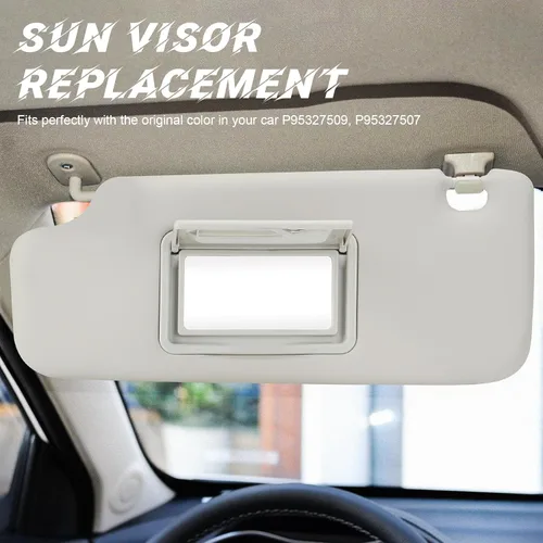 Vista 3 de Reemplazo de visera parasol gris para el lado izquierdo del conductor, compatible con Chevy Sonic 2012, 2013, 2014, 2015, 2016, Chevrolet Spark