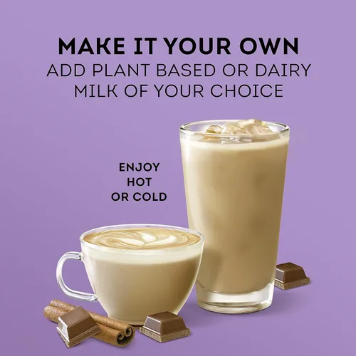 Vista 5 de Lipton Chocolate Chai con especias orgánicas añade leche no láctea de elección estilo café para té caliente o helado chocolate Chai Latte sin