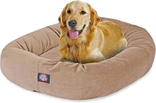 Vista 43 de Majestic Pet Cama para perros pequeños, de 24 pulgadas, mezcla de espuma viscoelástica triturada, de gamuza triturada, lavable, de 24 x 19 x 7