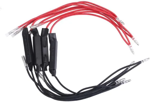 Vista 5 de BESULEN 4 resistencias de motocicleta, señal de giro de 12 V 10 W, resistencia de carga LED, intermitente de flash arreglar error, adaptador