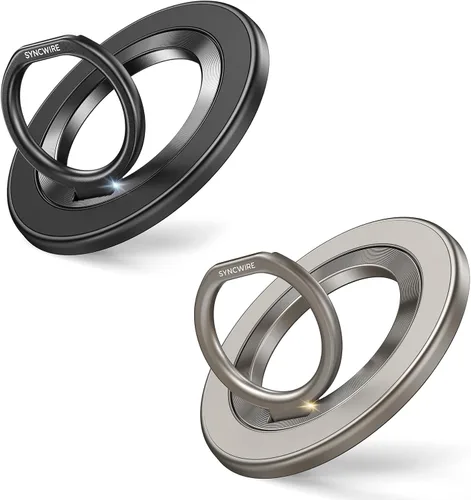 Vista 18 de SYNCWIRE Soporte de Anillo Magnético para Teléfono para MagSafe, Rotación de 360°, Soporte de Agarre para Teléfono Celular, Anillo para Dedo Atril