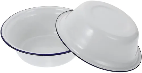 Vista 9 de Cuenco de sopa esmaltado vintage cuenca esmaltada retro cuenco esmaltado cuenco de mezcla de esmalte Enamelware Tazón para servir ensalada Cuenco