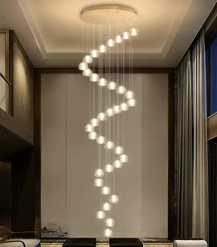 Vista 28 de Lámpara colgante moderna de cristal para isla de cocina, comedor, dormitorio, pasillo, color negro