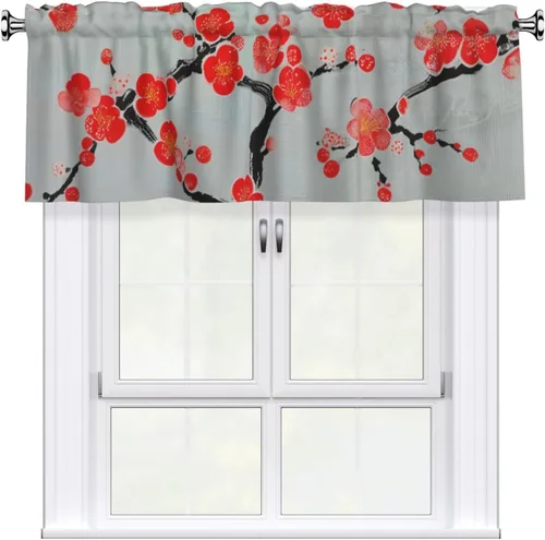 Vista 23 de SWEET TANG Kitchen Curtains for Window with Rod Pocket 18 x 54 Inches Compatible with Funny Cute Yorkies