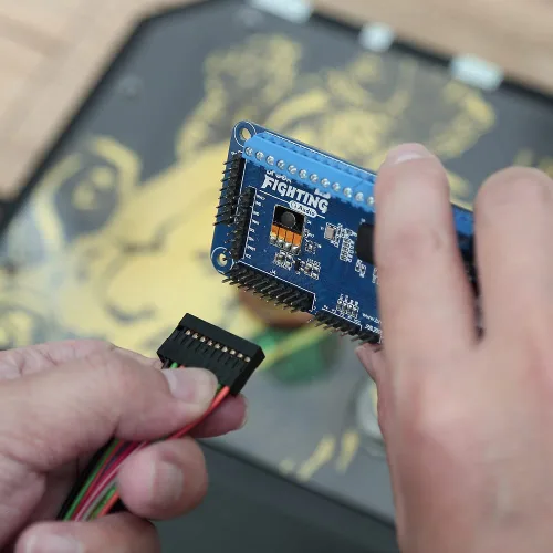 Vista 7 de Brook Fighting Board Cable 20-Pin Harness with 4-Pin Button Harness for DIY Arcade Stick Builds, Compatible with Brook Fighting Boards, Sanwa and