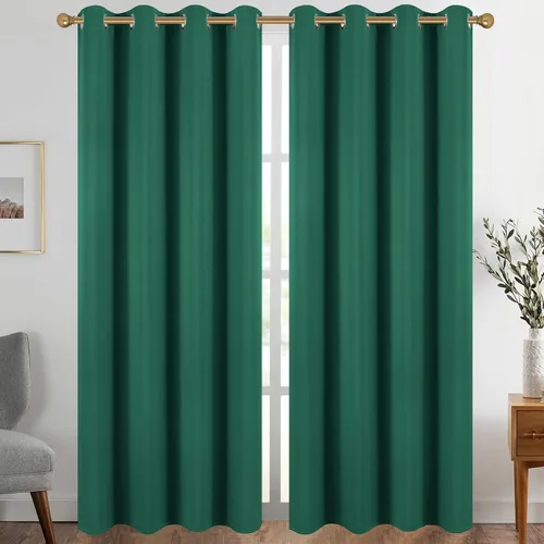 Vista 46 de Diraysid Cortinas opacas beige con ojales para dormitorio, con aislamiento térmico, cortinas de oscurecimiento de habitación, 38 x 54 pulgadas, 2