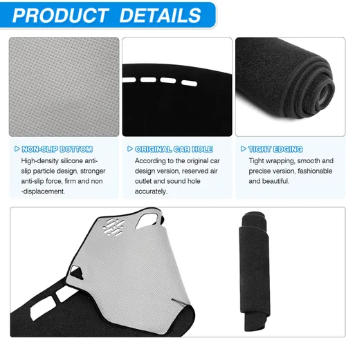 Vista 6 de Cartist Cubierta para salpicadero para Volkswagen Beetle 1998-2010 Accesorios Alfombrilla para salpicadero Almohadilla antideslizante Alfombra