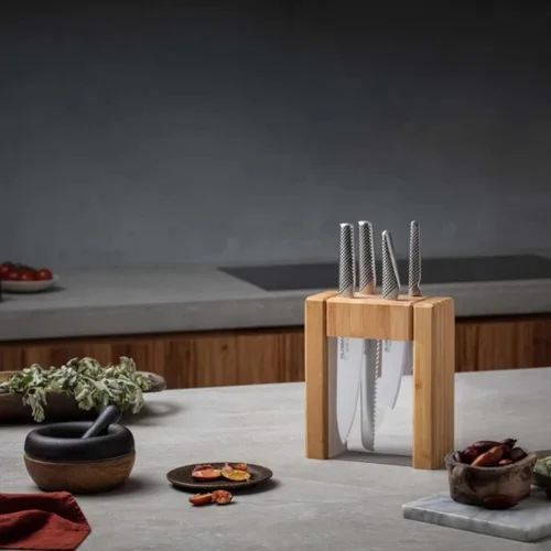 Vista 3 de Global Teikoku 5 Piece Knife Block Set