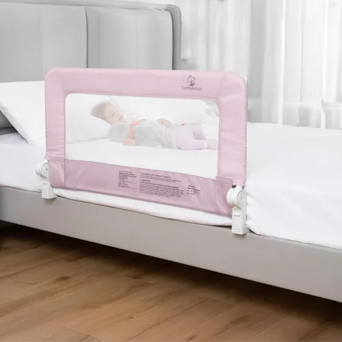 Vista 16 de ComfyBumpy Paquete de 1 riel de cama para niños pequeños de 35.5 pulgadas de largo x 19.5 pulgadas de alto, rieles de cama para niños pequeños, Azul