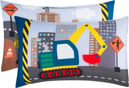 Vista 20 de Everyday Kids Paquete de 2 fundas de almohada de tamaño estándar para almohadas de 20 x 26 pulgadas, 100% microfibra suave y transpirable, perfectas