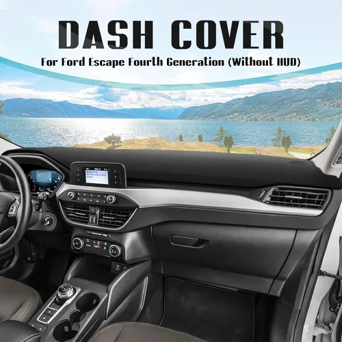 Vista 410 de FIILINES - Cubierta para tablero, accesorio para tablero de malla antideslizante, parasol sin reflejos y protector compatible con Toyota Tundra