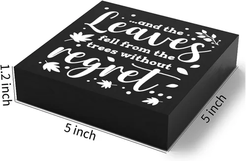 Vista 2 de Bonita decoración de otoño para el hogar, hojas para letrero de decoración del hogar, decoración de hojas de otoño, letrero de otoño, hogar