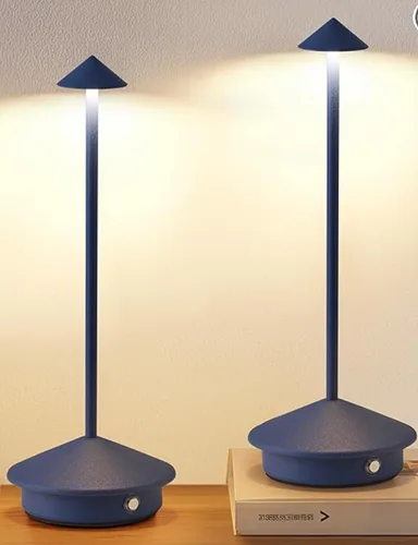Vista 12 de Juego de 2 lámparas de mesa inalámbricas recargables de 6000 mAh, lámparas de escritorio con pilas, lámpara táctil LED portátil, lámpara