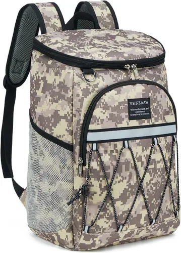 Vista 7 de Backpack Cooler Backpack 26 Cans Insulated Leak Proof for Women Men Beach Camping Picnic Fishing Hiking Lunch Backpack Waterproof Cooler