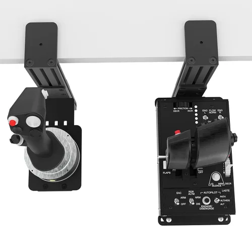 Vista 8 de Easyget 2 Pack Desk Mounts for Flight Sim Joystick Compatible With Thrustmaster Hotas Warthog, Thrustmaster MFD Cougar Pack, Winwing Orion 12