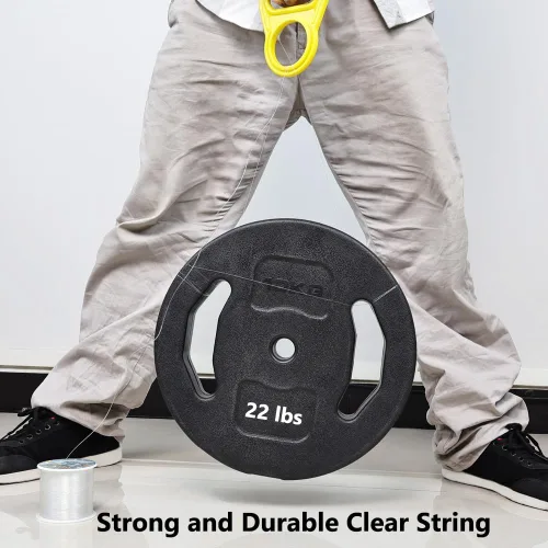 Vista 5 de LUSTEMBER Sedal de pesca, línea de pesca transparente de 1640 pies, hilo invisible resistente para colgar decoraciones, globos, manualidades