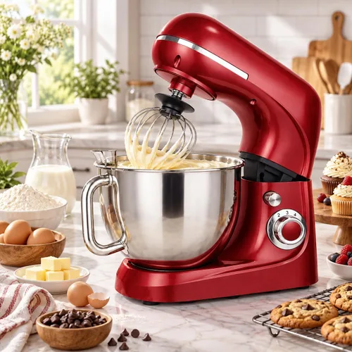 Vista 15 de 5.3 QT Stand Mixer, 660W Large Capacity Dough Mixer for Kitchen