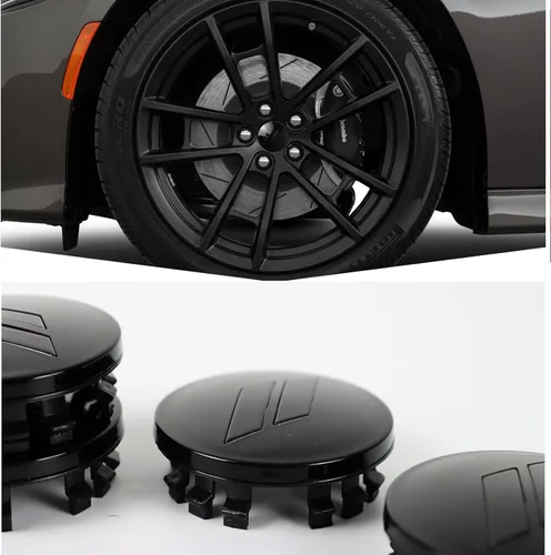 Vista 4 de 4 piezas de 63 mm 2.5 pulgadas de cubiertas de tapas centrales para ruedas con corte para Dodge Charger Durango Dart 2015-2020 Jeep/Chrysler