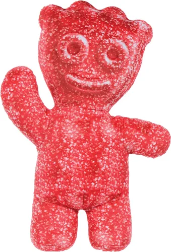 Vista 5 de iscream Sour Patch Kids - Mini almohada de personaje de caramelo en relieve de 8.5 x 6.25 pulgadas, color azul Blue Sour Patch Kid