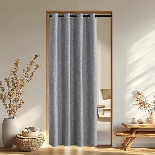 Vista 18 de IGEMAEVE Cortinas opacas de tamaño personalizado para dormitorio, 100 % opacas, 1 panel, aislamiento térmico, cortinas de oscurecimiento