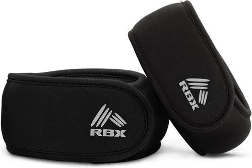 RBX Juego de pesas para muñeca y tobillo (2 libras/1 libra cada uno), ajuste cómodo ajustable para entrenamiento y tonificación