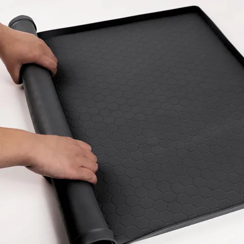 Vista 7 de Tapete protector superior para secadora, cubierta de silicona para secadora de la parte superior, 25 x 19 pulgadas, impermeable, antideslizante