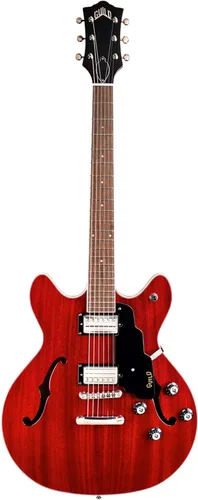 Vista 7 de Guild Guitars Starfire I SC Guitarra Eléctrica de Cuerpo Semihueco, Antigua Ráfaga, Corte Florentine con cola de parada, Colección Newark St
