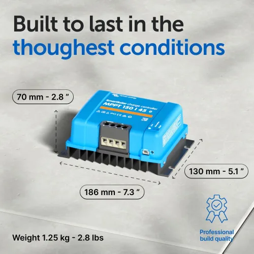 Vista 4 de Controlador de carga solar Victron Energy SmartSolar MPPT (Bluetooth) - Controladores de carga para paneles solares - 150V 35 amperios
