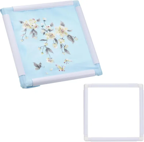 Vista 15 de PATIKIL Aros de bordado, marco universal de aro para bordar, reutilizable, cuadrado, rectangular, de plástico, para manualidades, costura