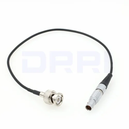 Vista 2 de DRRI BNC a 9-Pin EXT Conector Cable de entrada de código de tiempo para RED Komodo 6K (cable fino de 9 pines)