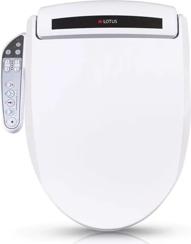 Vista 9 de Lotus Asiento bidé ATS-800 redondo, asiento con calefacción, lavado con temperatura controlada, secador de aire caliente, fácil instalación