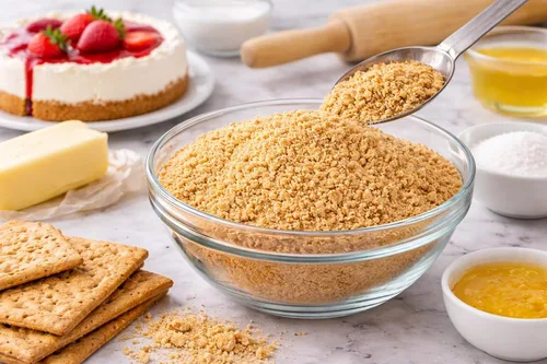 Vista 3 de Oasis Supply, Graham Cracker Crumbs (Bulk) - Migas de galletas Graham trituradas dulces para cortezas de pastel, tartas de queso, postres