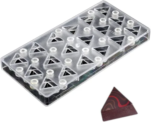 Vista 9 de Molde de transferencia de chocolate, molde de policarbonato para chocolate, hecho a mano, molde magnético de chocolate para chocolate, molde