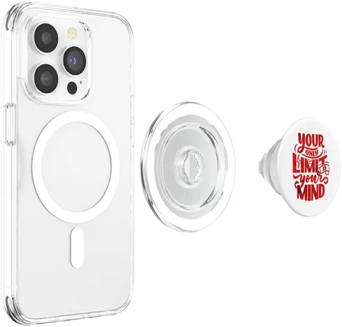 Vista 4 de Your Only Limit Is Your Mind Self Help Esteem Love & Support PopSockets MagSafe PopGrip for iPhone