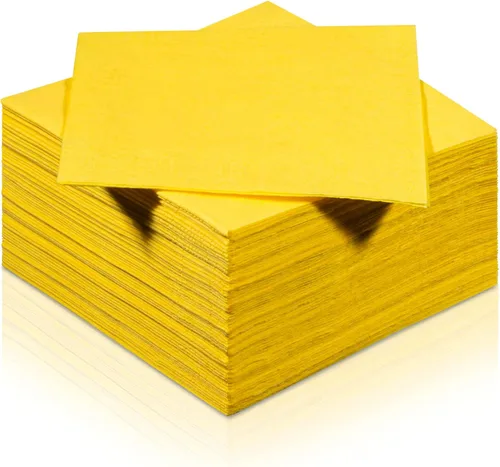 Vista 186 de Servilletas negras para bebidas, servilletas de papel desechables de 3 capas para bar, cóctel, bodas, cumpleaños, fabricadas en la UE, (20 unidades)