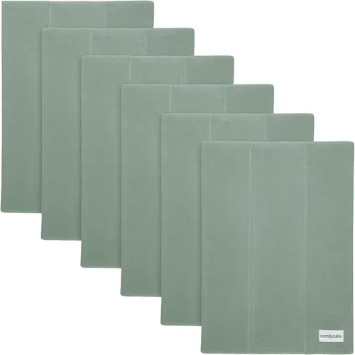 Vista 41 de Comfy Cubs Juego de 6 paños para eructos para bebés, grandes, 6 capas, ultra absorbentes, 100% algodón para escupir, babear y ensuciar, suaves