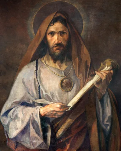 Cuadro de impresión católica - ST. JUDE SH - 8" x 10" listo para ser enmarcado