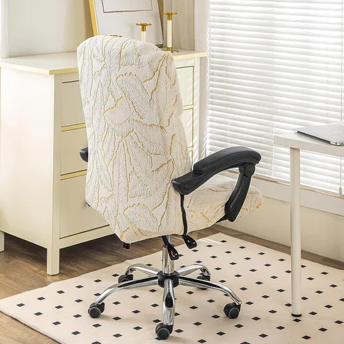 Vista 49 de Fundas elásticas para sillas – Fundas deslizables duraderas con cremallera para escritorio de computadora, sillas universales para juegos/oficina, 05