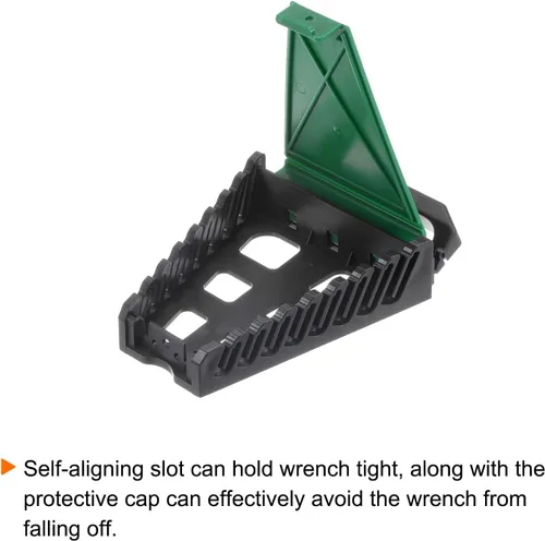 Vista 4 de HARFINGTON Organizador de llaves de 2 piezas, 8 ranuras de 5.9 x 4.7 pulgadas, soporte de herramientas de plástico ABS con asa para llevar