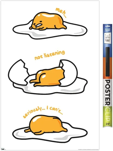 Vista 14 de Trends International Póster de pared de Gudetama - Not Listening