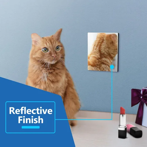 Vista 3 de LIDER Placa de pared en blanco, resistente a la temperatura y a los impactos, acrílico, reflectante, cubierta sin tornillos, actualización